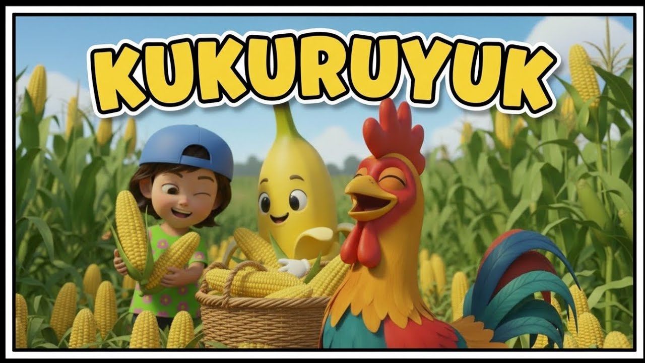 LAGU ANAK ANAK 🇮🇩 KUKU KUKURUYUK | LAGU AYAM JAGO | LAGU ANAK BALITA TRENDING SEPANJANG MASA 🐔🎵
