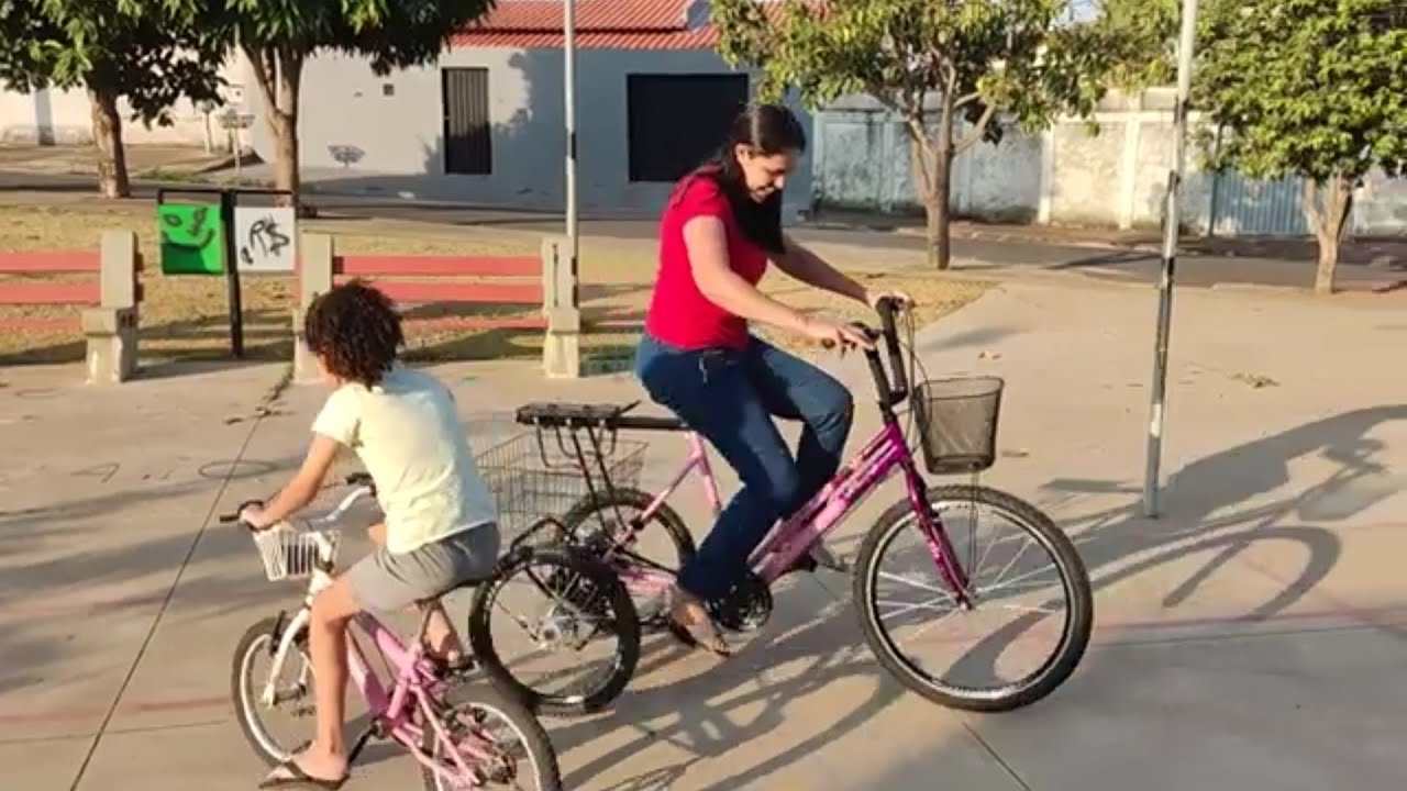 TESTANDO O TRICICLO E O BAGAGEIRO (garupa) QUE COMPREI NO MERCADO LIVRE
