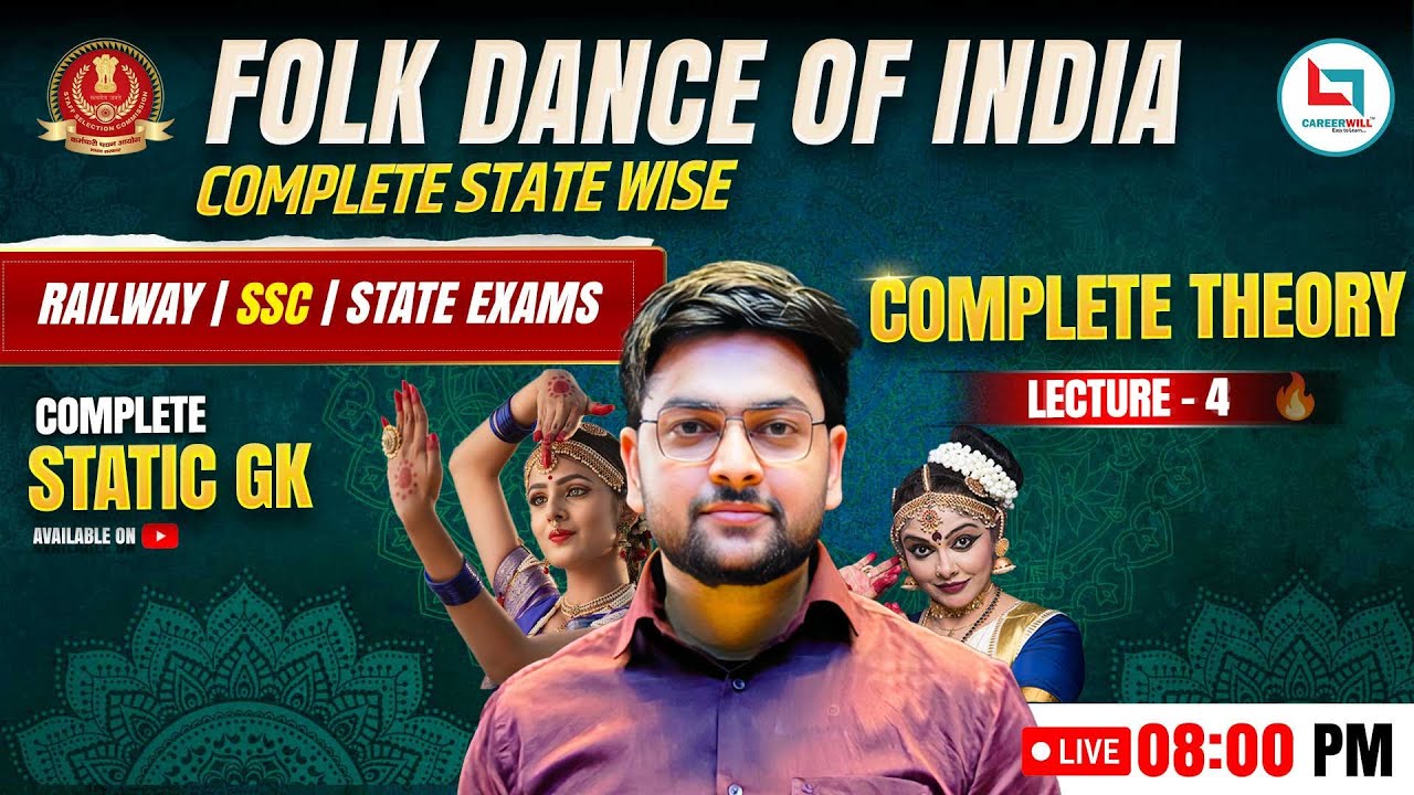 Folk Dance of India 🔥 SSC CGL STATIC GK | BEST Trick To Learn Folk Dance By Jeet Rana Sir