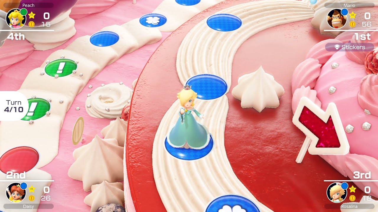 Mario Party Superstars Peach's Birthday Cake Donkey Kong Vs Peach Vs Daisy Vs Rosalina