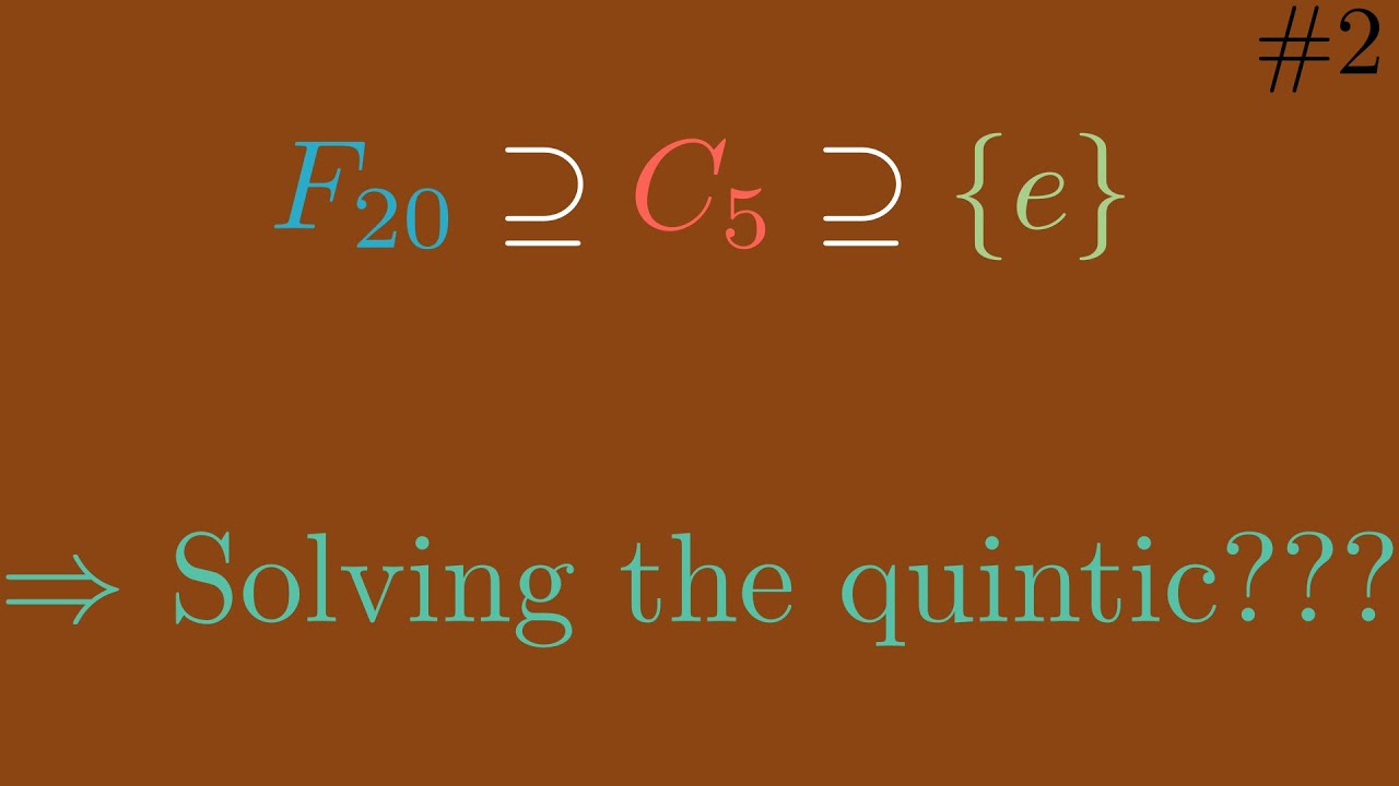 You Mean We CAN Solve A Quintic? | Practical Galois Theory #2 | #SoME4