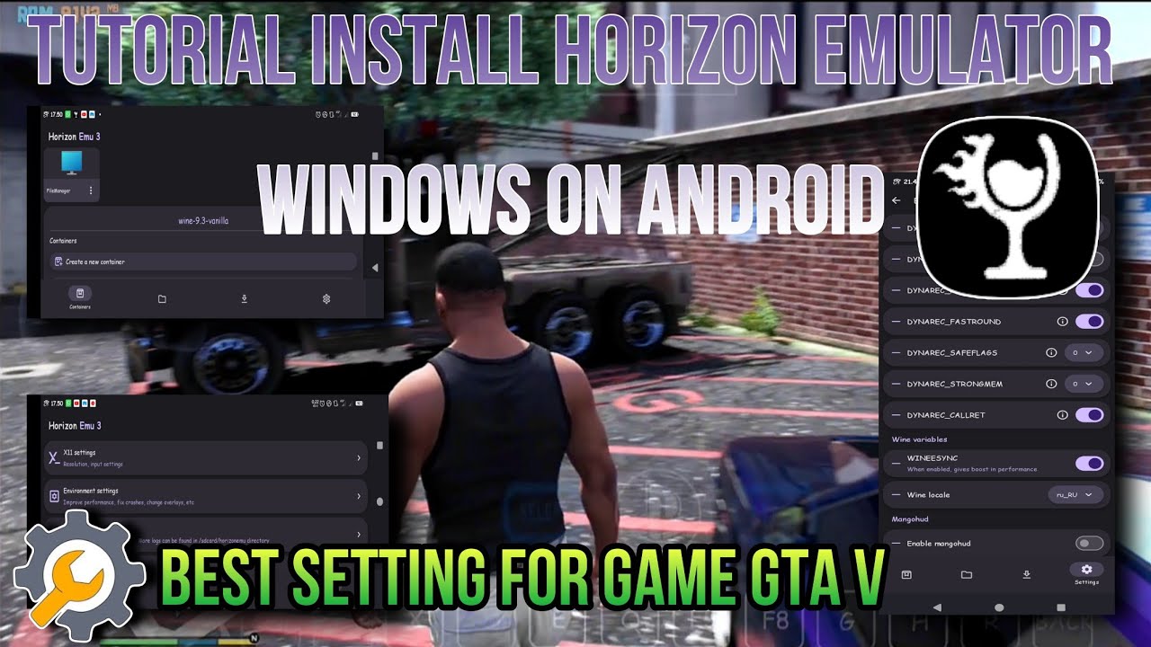 Tutorial Install Emulator Horizon Best Setting GTA V • Boost Performance • Increase Fps • Reduce Lag