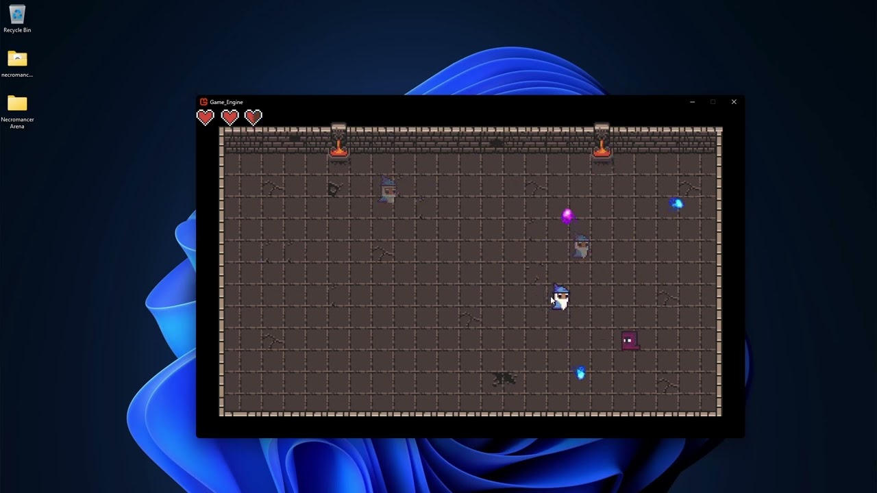 I Made a Game  (Custom Engine + MonoGame) |  Necromancer Arena