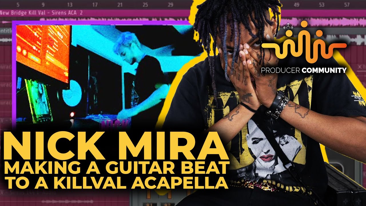 Nick Mira making a Guitar Beat to a Killval Acapella 🎸🔥