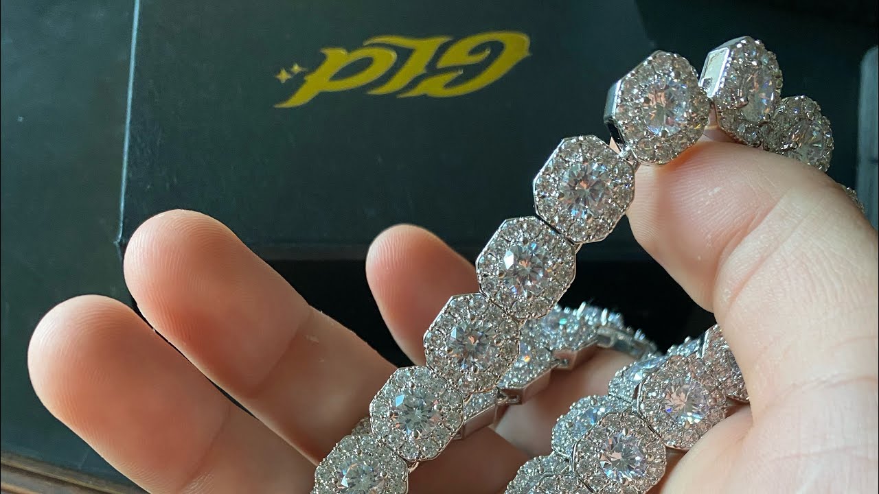 SHOP GLD 18 inch cluster tennis chain review