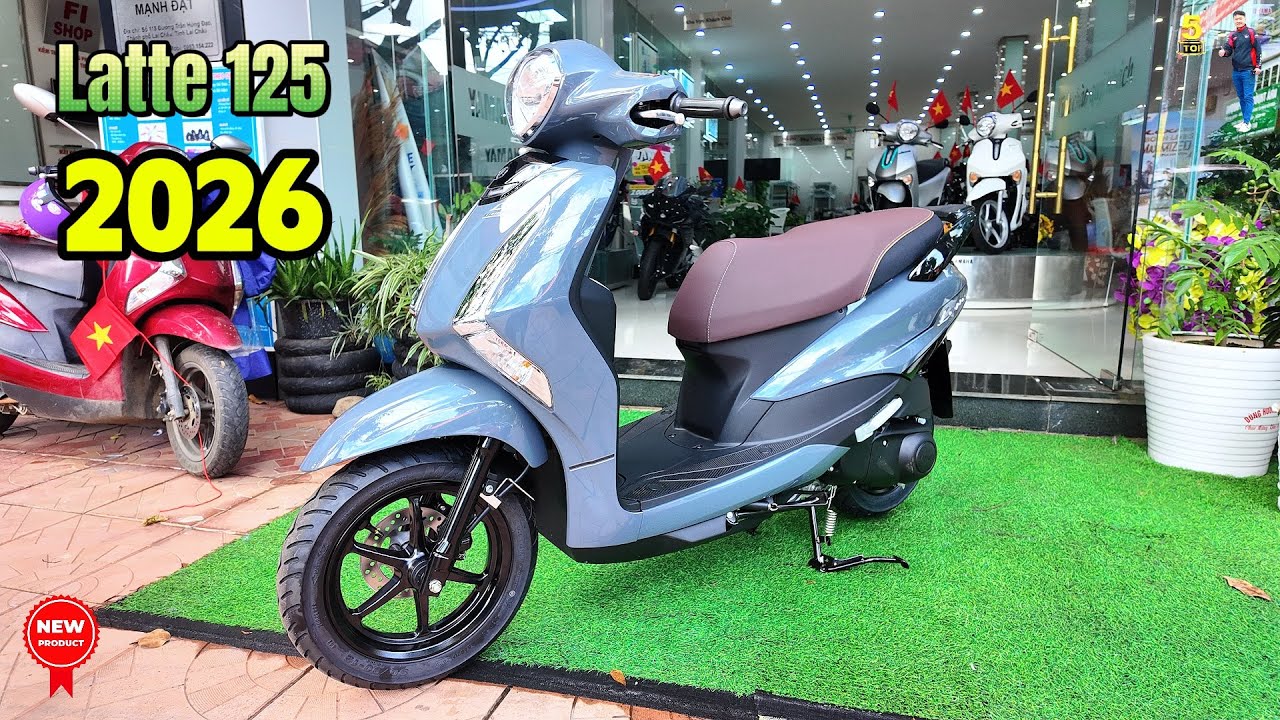 Yamaha Latte 125 2026  – Dark Gray – Walkaround – Tuan Top5