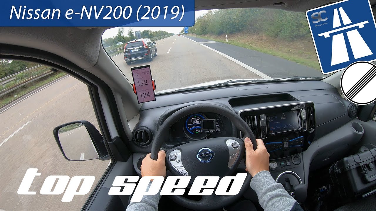 Nissan e-NV200 (2019) on German Autobahn - POV Top Speed Drive