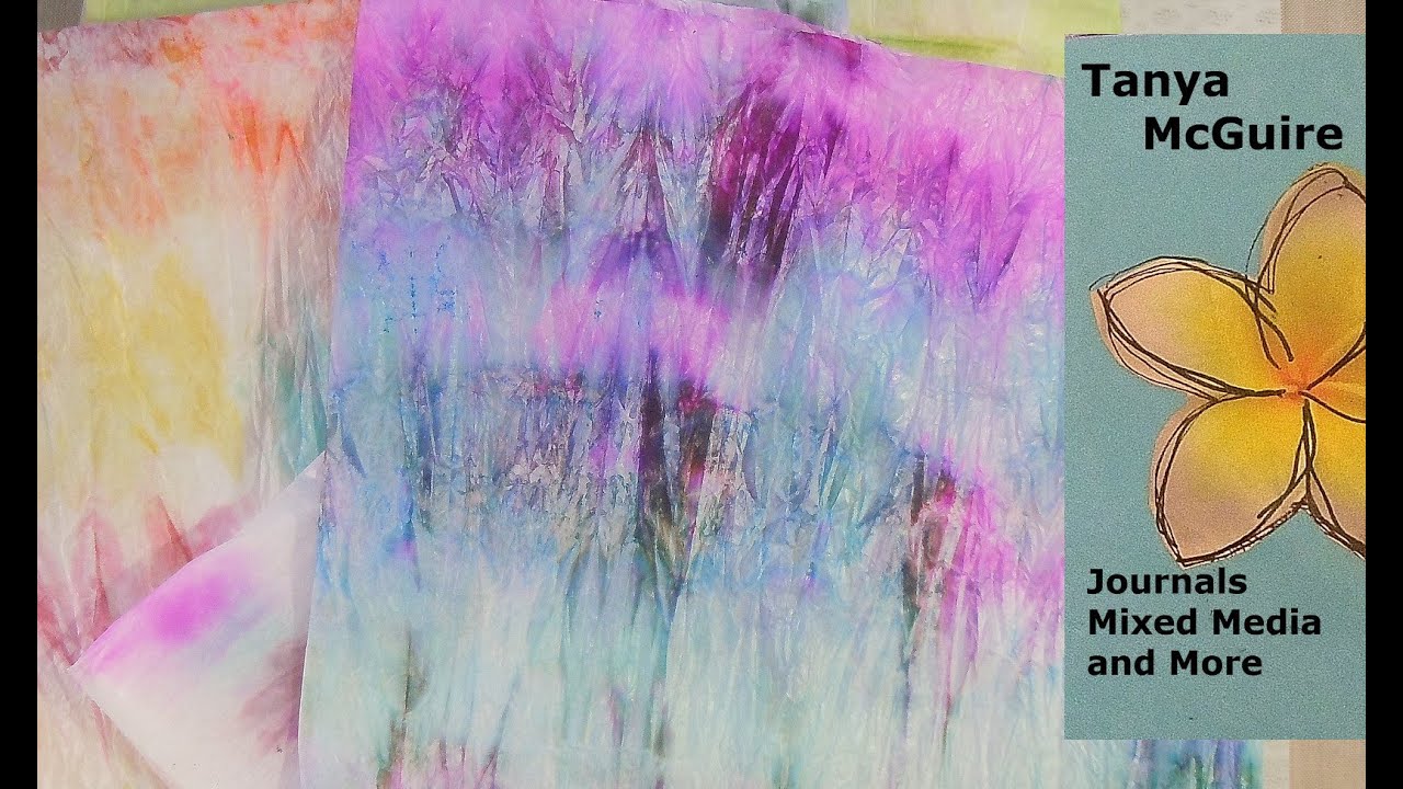How to Make Tie Dye Tissue Paper