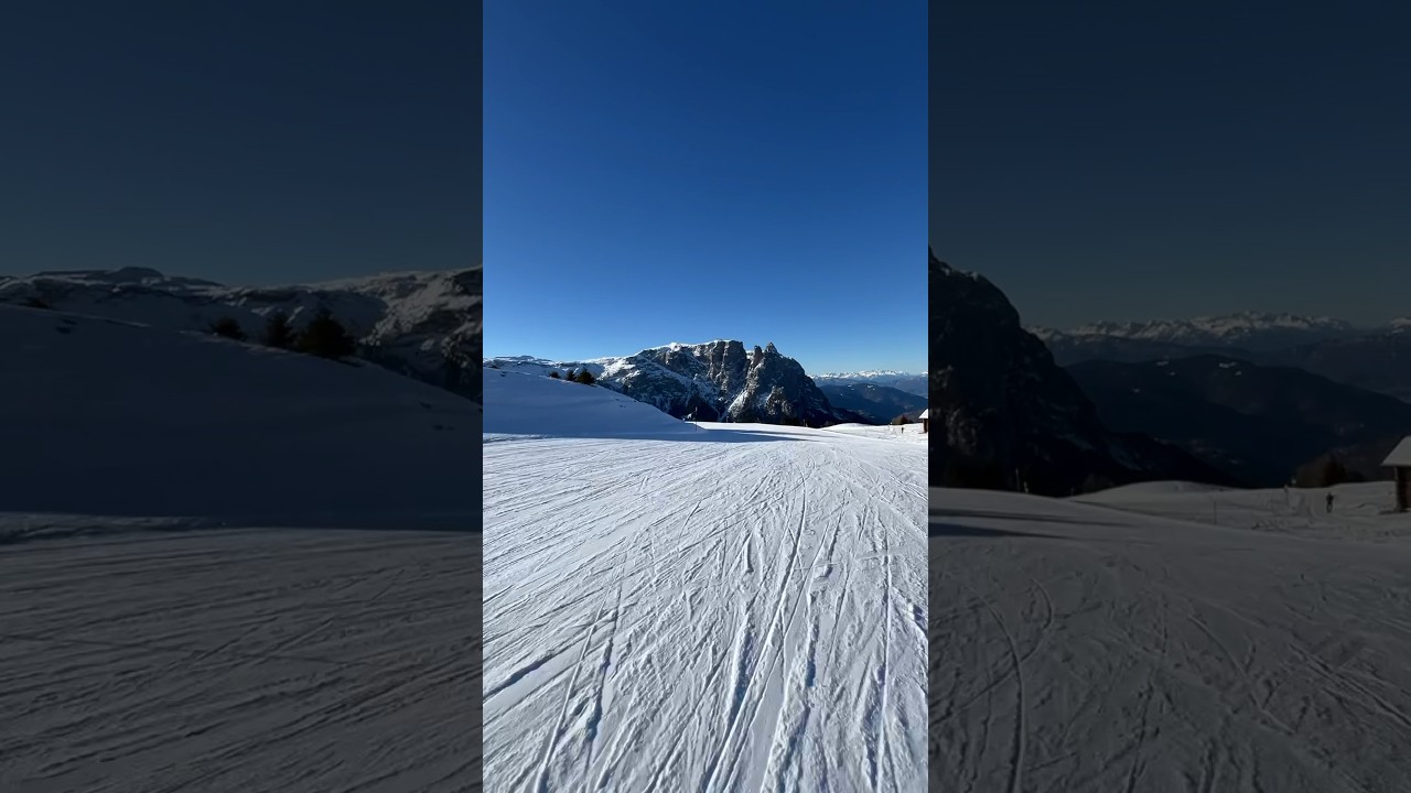 Che magia sciare in Alpe di Siusi - Seiser Alm #dolomitisuperski #dolomites #skiing
