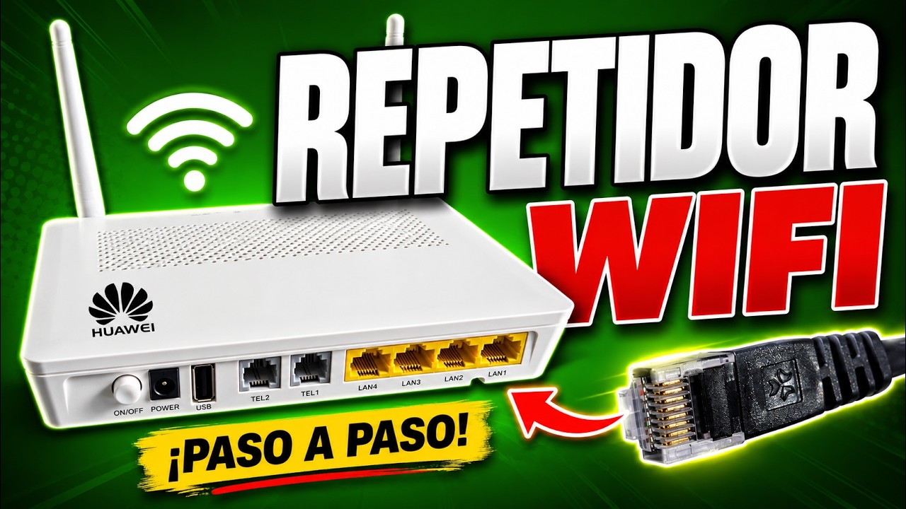 ➡️ Convierte tu Router Huawei HG8545H en Repetidor WiFi 🛜 (Paso a Paso)