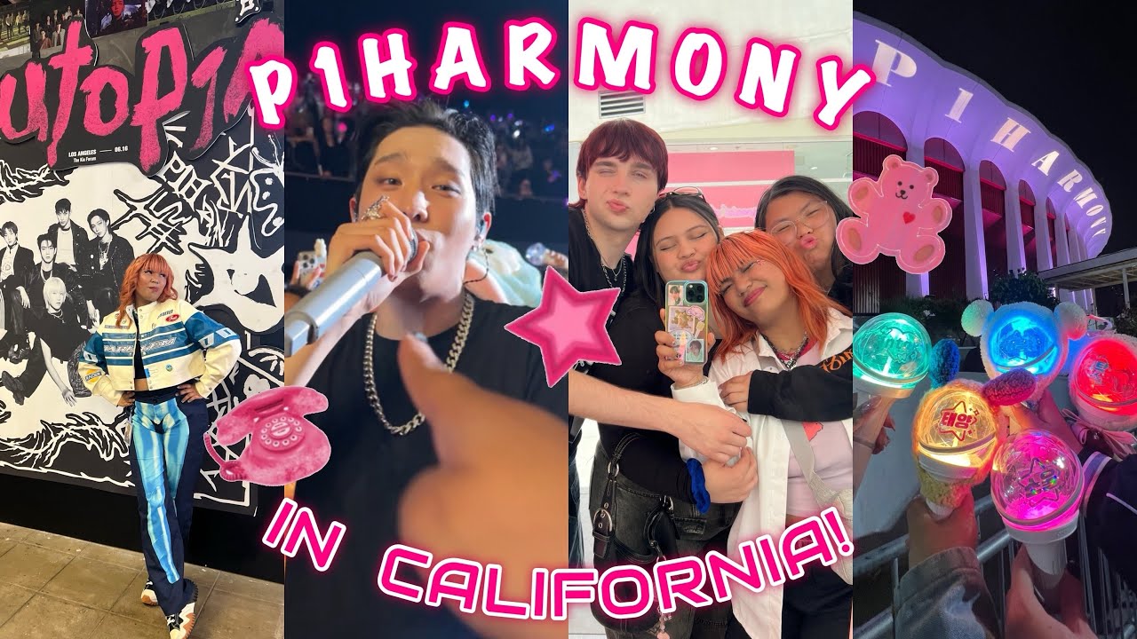 P1HARMONY UTOP1A TOUR IN OAKLAND + LA!  ੈ✩‧₊˚ california vlog