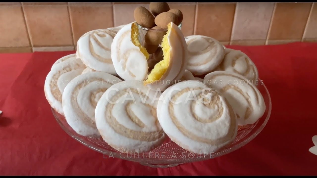 Doces brancos - Cavacas - Biscuits glacés - Portuguese sugar cookies