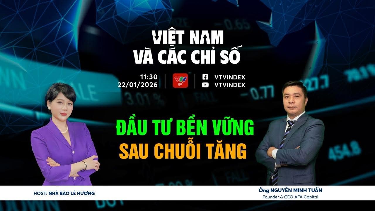 VIỆT NAM VÀ CÁC CHỈ SỐ 22/01/2026: ĐẦU TƯ BỀN VỮNG SAU CHUỖI TĂNG | VTVIndex