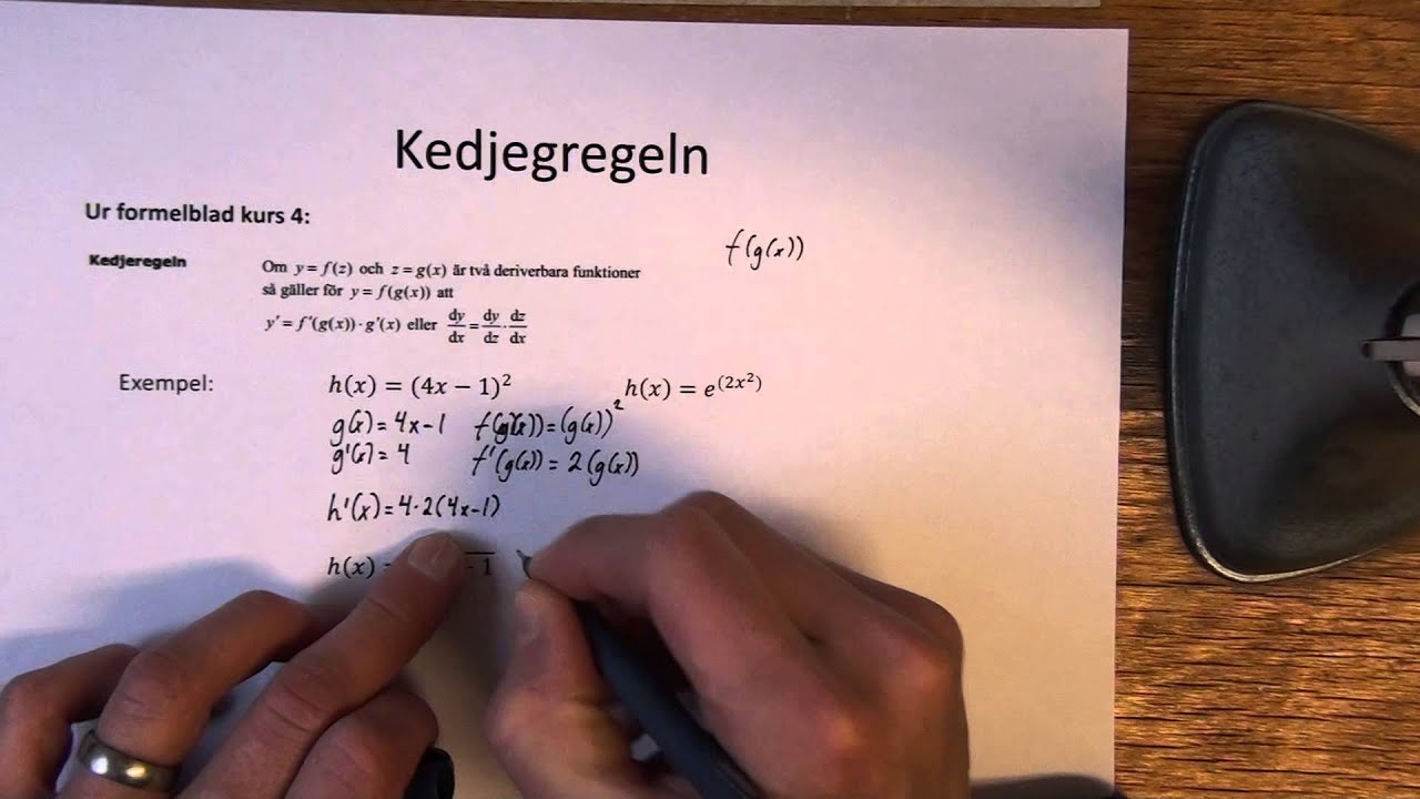 Ma4   sammansatta funktioner och kedjeregeln