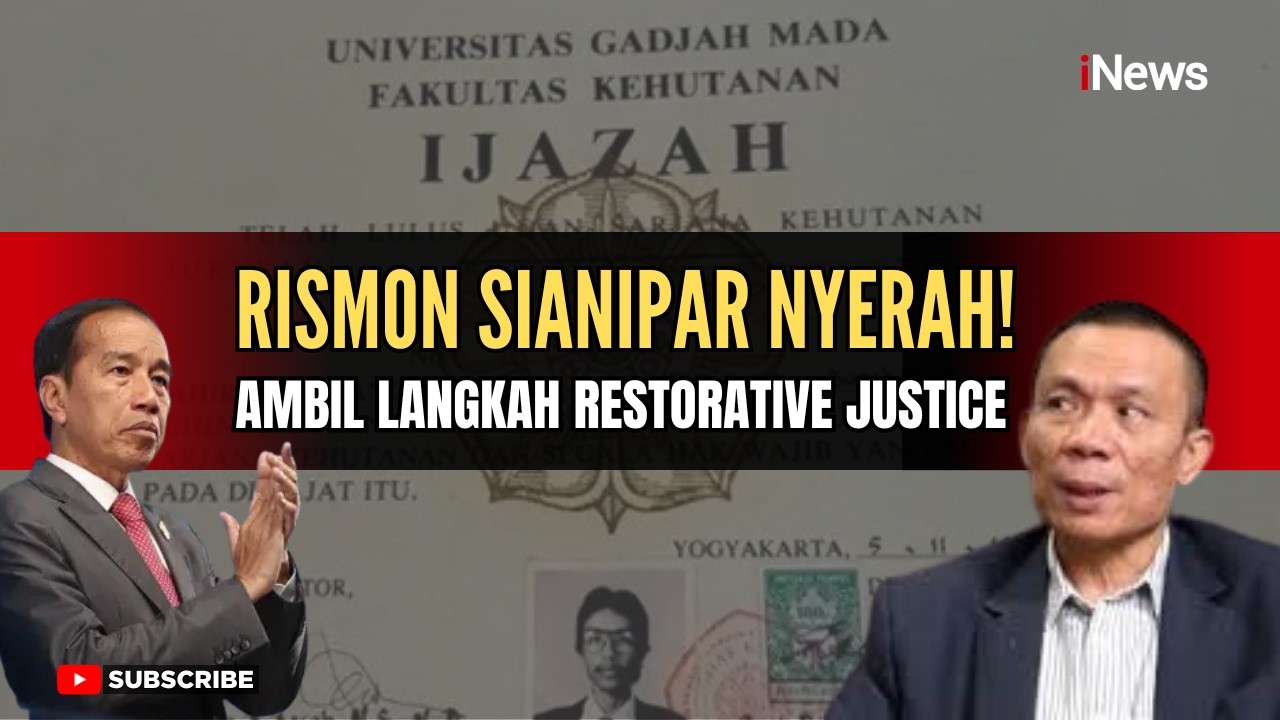 HEBOH! Rismon Sianipar Tempuh Restorative Justice di Kasus Ijazah Jokowi, Ikuti Jejak Eggi Sudjana