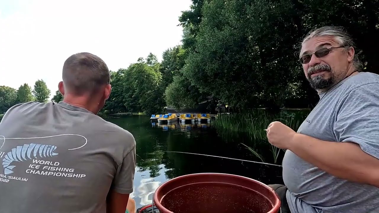 Su senu draugu , vidurį Trakų!