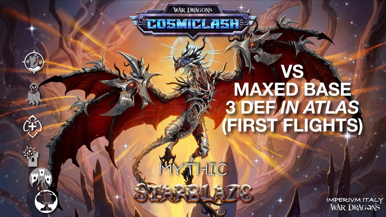 STARBLAZE - COSMICLASH MYTHIC FIRE HUNTER TRIPLE DEF ON 273B BASE - ImperivmItaly War dragons