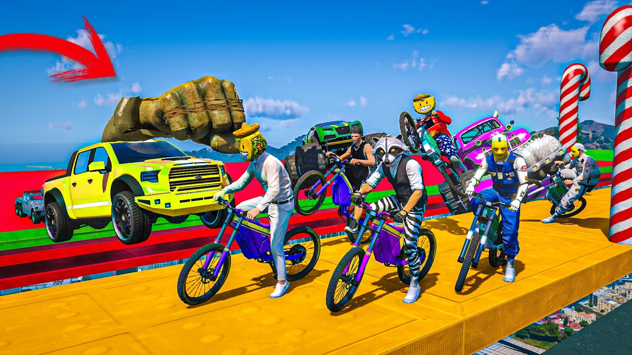 CORRE O TE ATROPELLO EN BICI! HOLA GUAPET&Oacute;N! - GTA 5 ONLINE