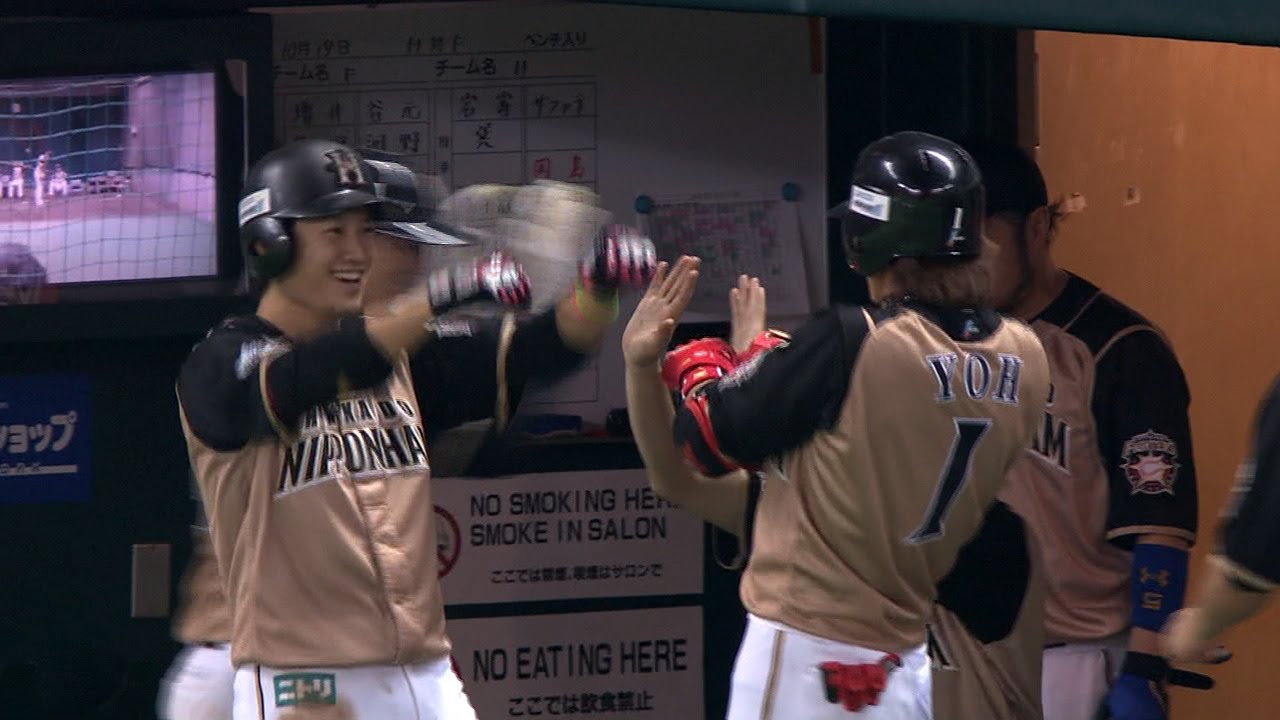 【プロ野球パ】ベンチ大喜び！西川の同点2ランHR…がビデオ判定に 2014/10/19 H-F