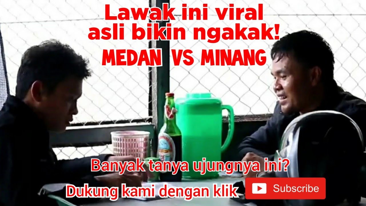 Viral! KOMEDI MEDAN vs MINANG 