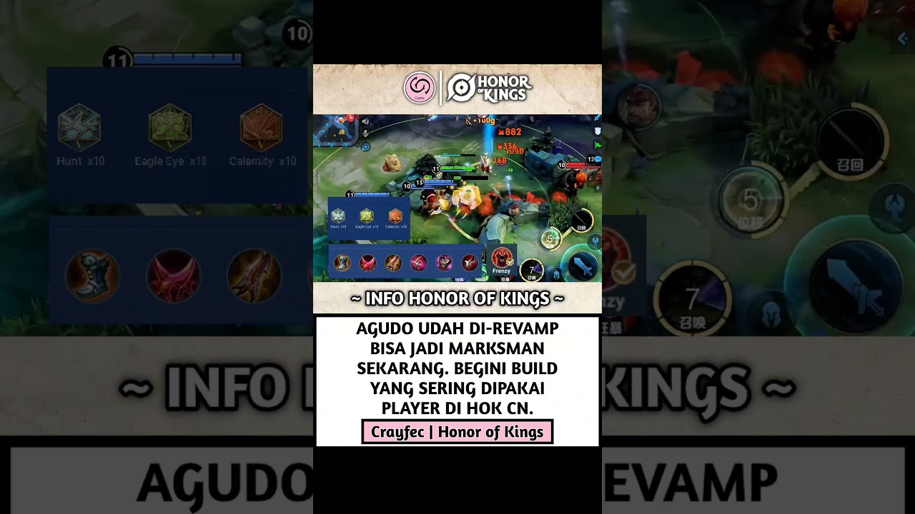 Build Agudo marksman yang sering dipakai player HOK CN. #honorofkings #hok #hokstudio