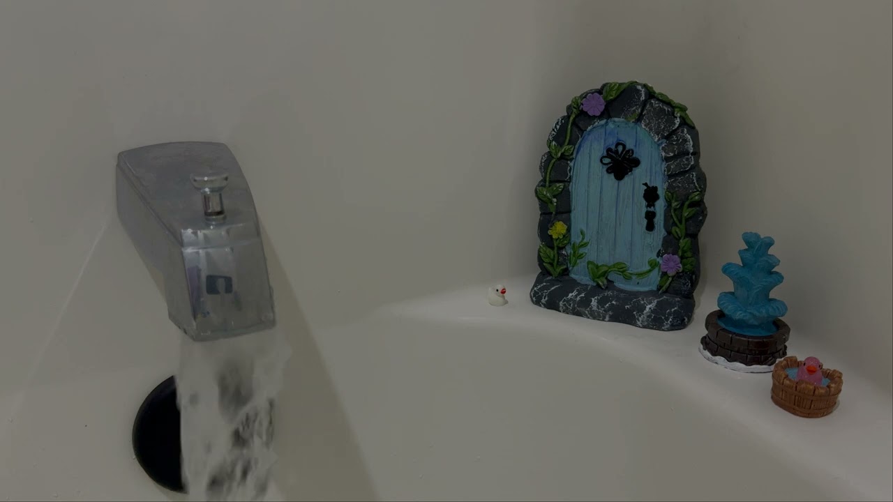 Bathtub Filling ASMR | Calm Water Sounds & Whimsical Bath