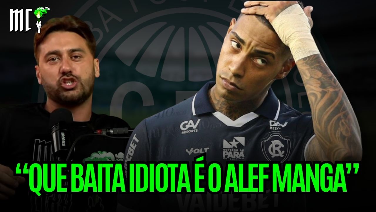 “QUE BAITA IDIOTA É O ALEF MANGA” | Retorno do jogador ao Couto Pereira foi marcado com polêmicas