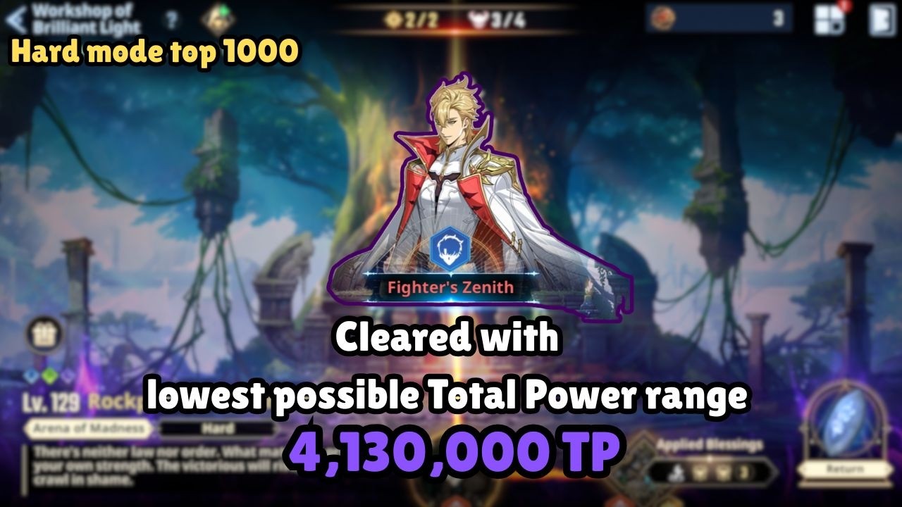 [TOP 1k] Hard Mode Rockpasa with 4,130,000 TP | WOBL | Solo Leveling: Arise