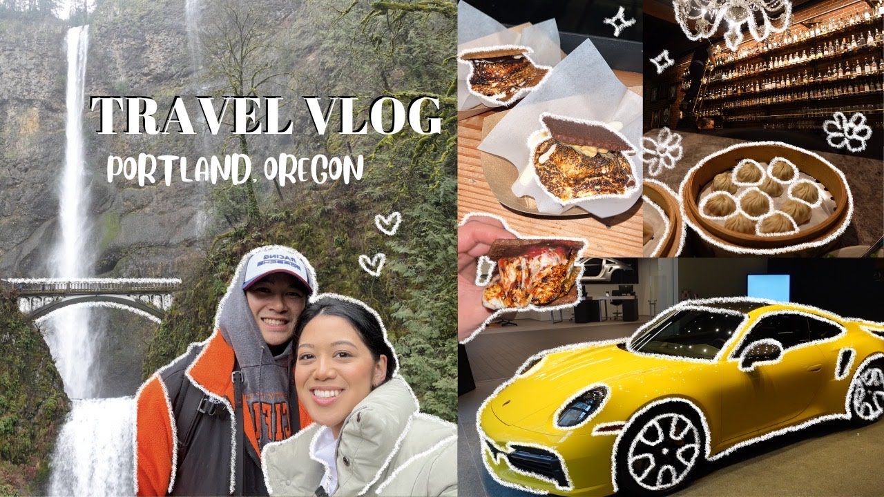 TRAVEL VLOG: PORTLAND 2024 | porsche studio, best s'mores, places to eat, multnomah falls