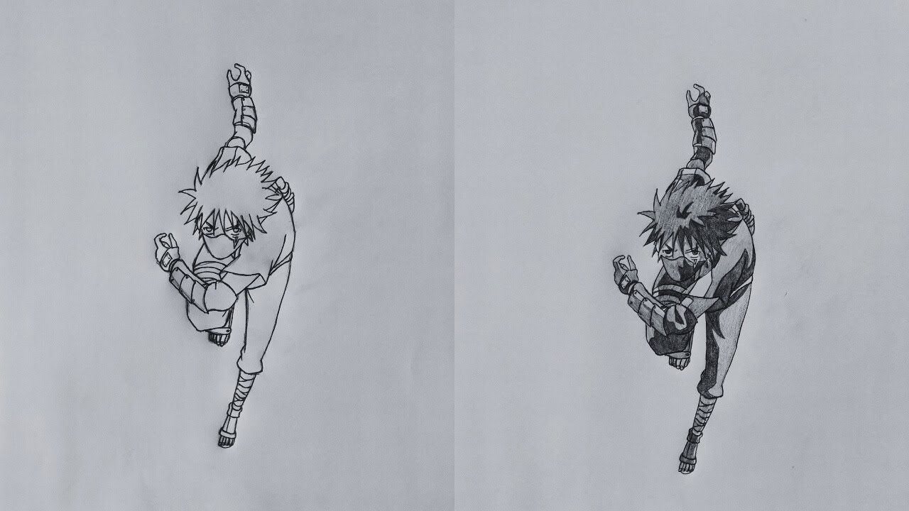 Drawing Kakashi Hatake (Naruto Shippuden) – Step-by-Step Anime Sketch Tutorial