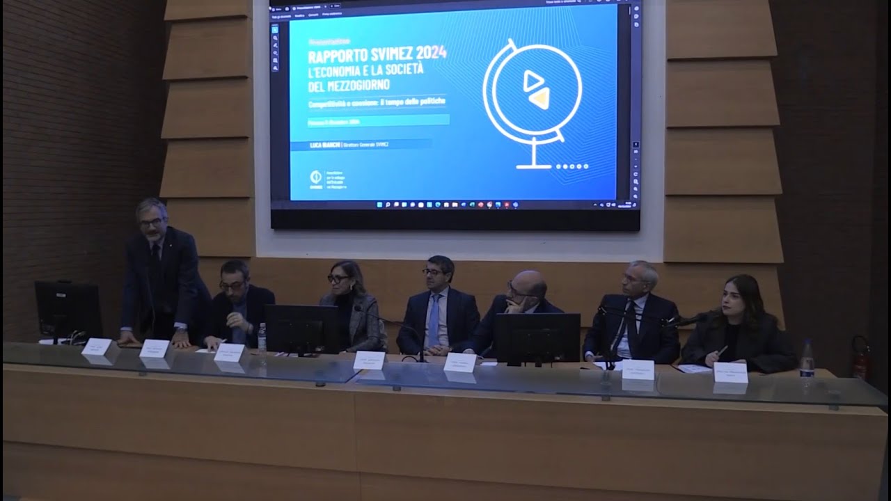 Rapporto Svimez 2024: Mezzogiorno, Basilicata e giovani in UNIBAS