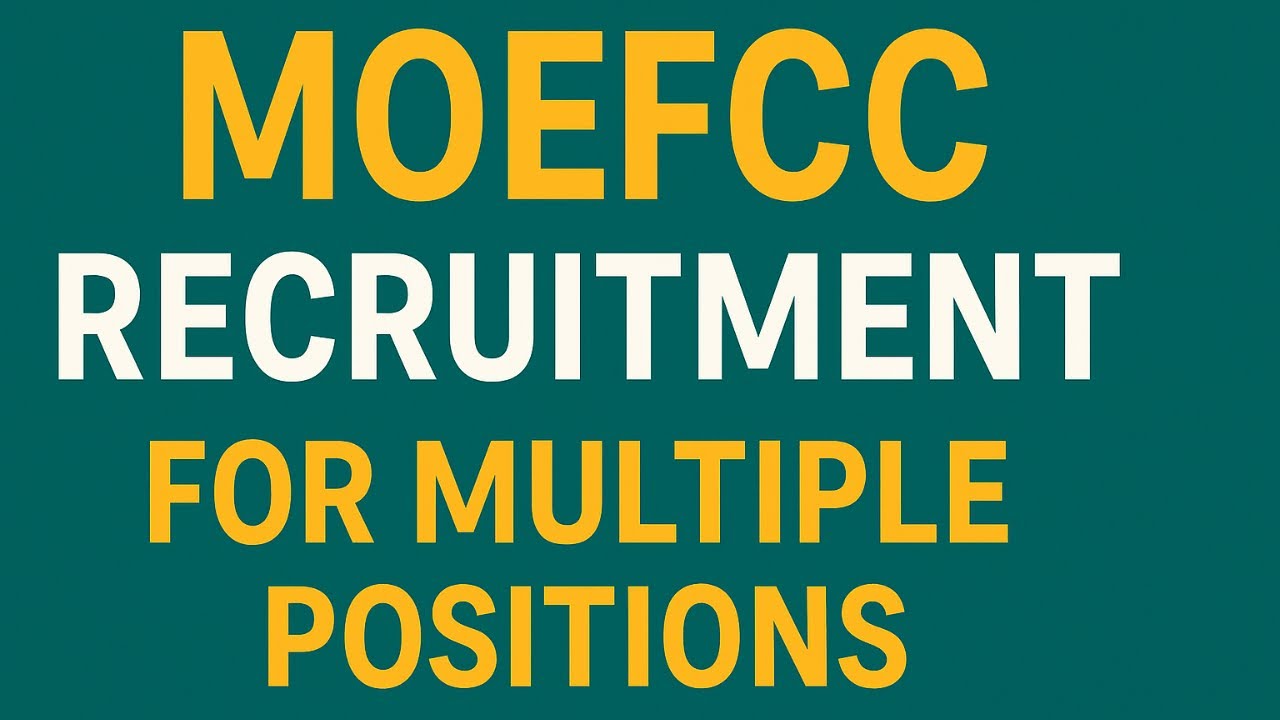 MOEFC RECRUITMENT FOR MULTIPLE POSITION