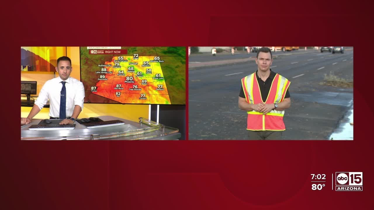 Monsoon storm damages across the Valley