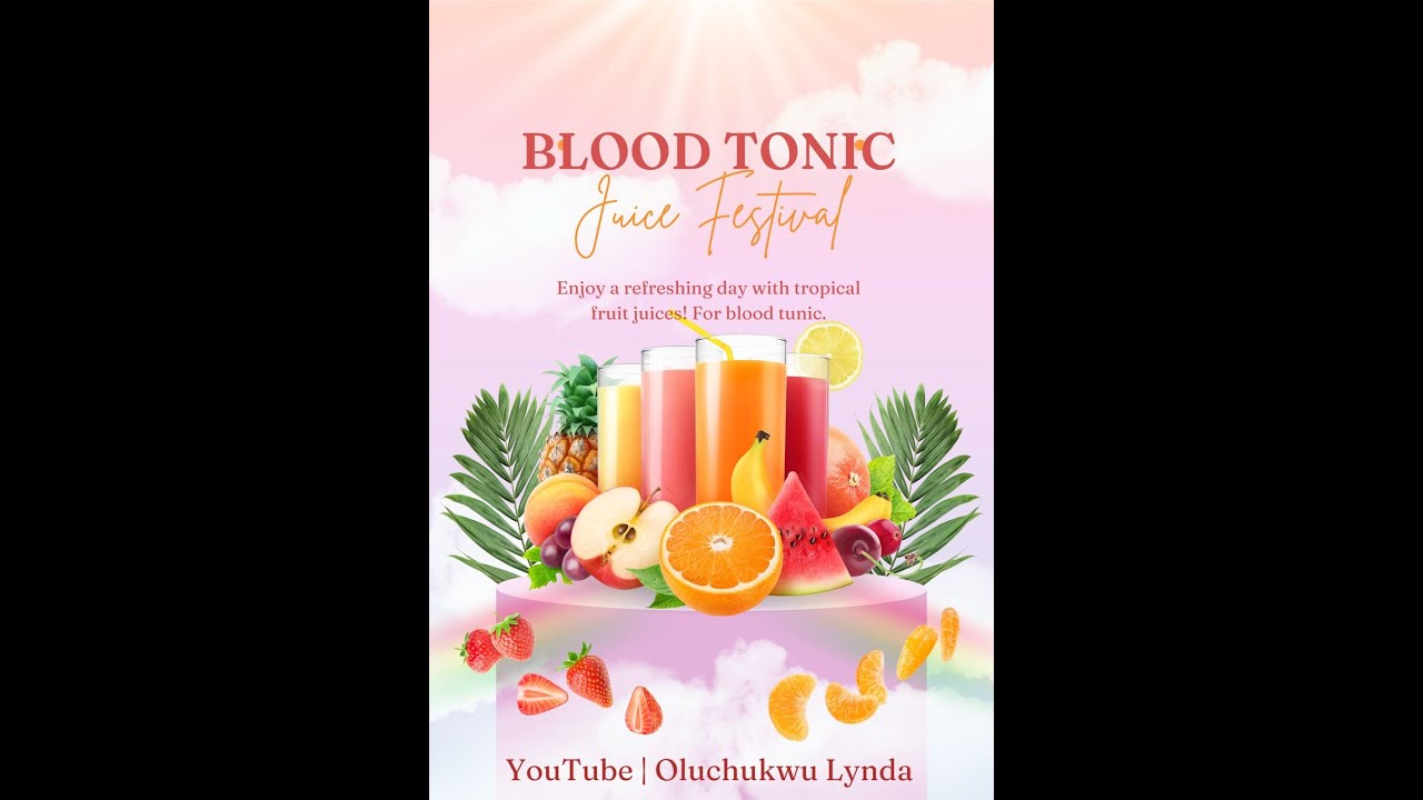 How to Make Natural Blood Tonic At Home with Fresh Fruit | Boost Your Hemoglobin & Health Naturally.