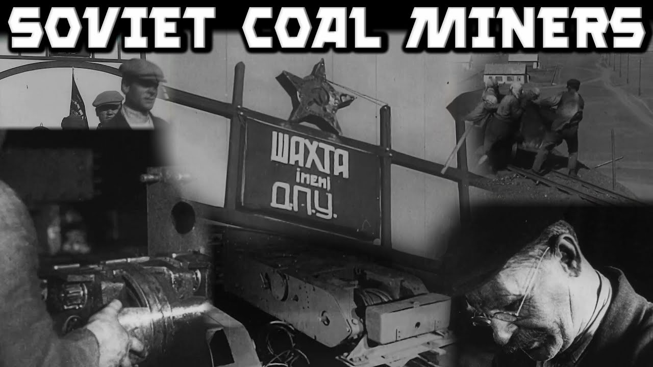 Soviet Coal Miners of Donbas Region. Vintage Film from 1930 #ussr