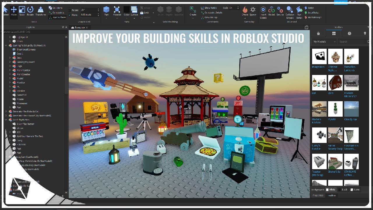 ROBLOX Tutorial | [For Beginners] How To Use ROBLOX Studio 🔨