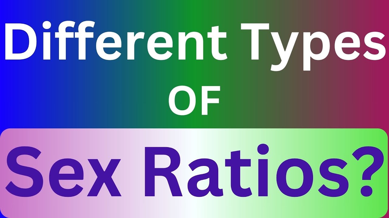 What are Different Types Sex Ratio | General Knowledge | @pradhanseducation