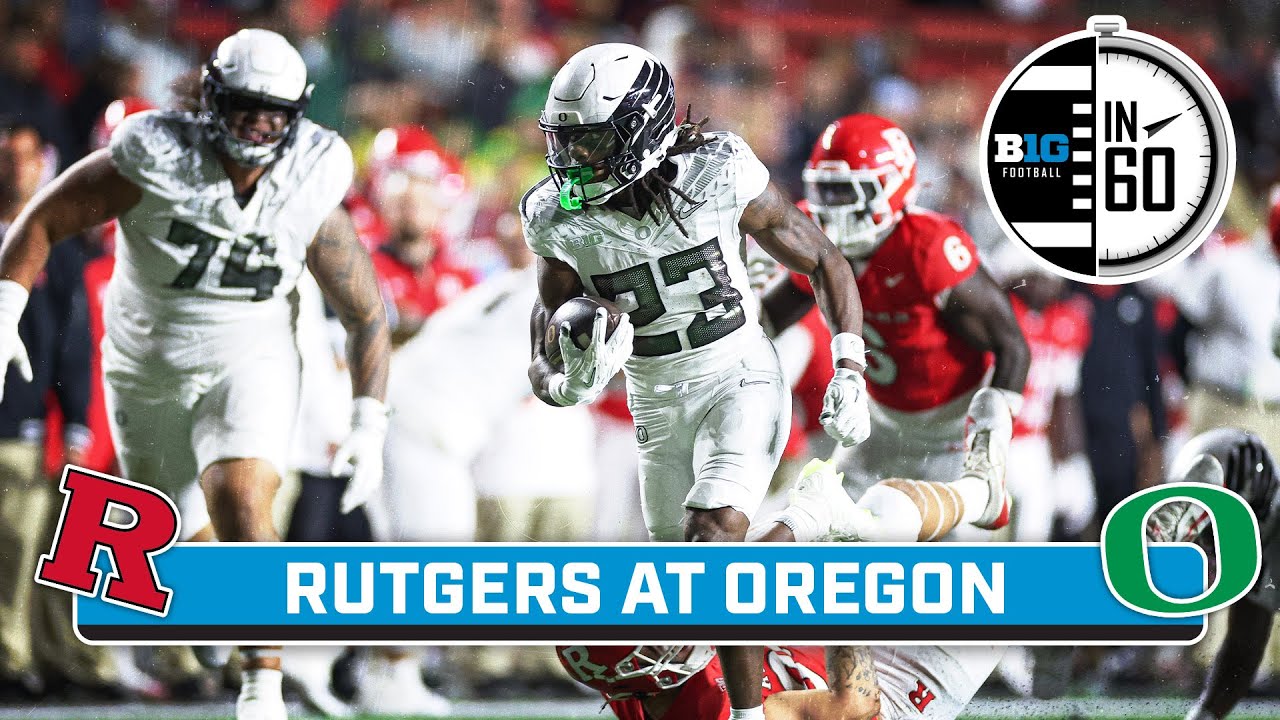 Rutgers at Oregon | Oct. 20, 2025 | B1G Football in 60