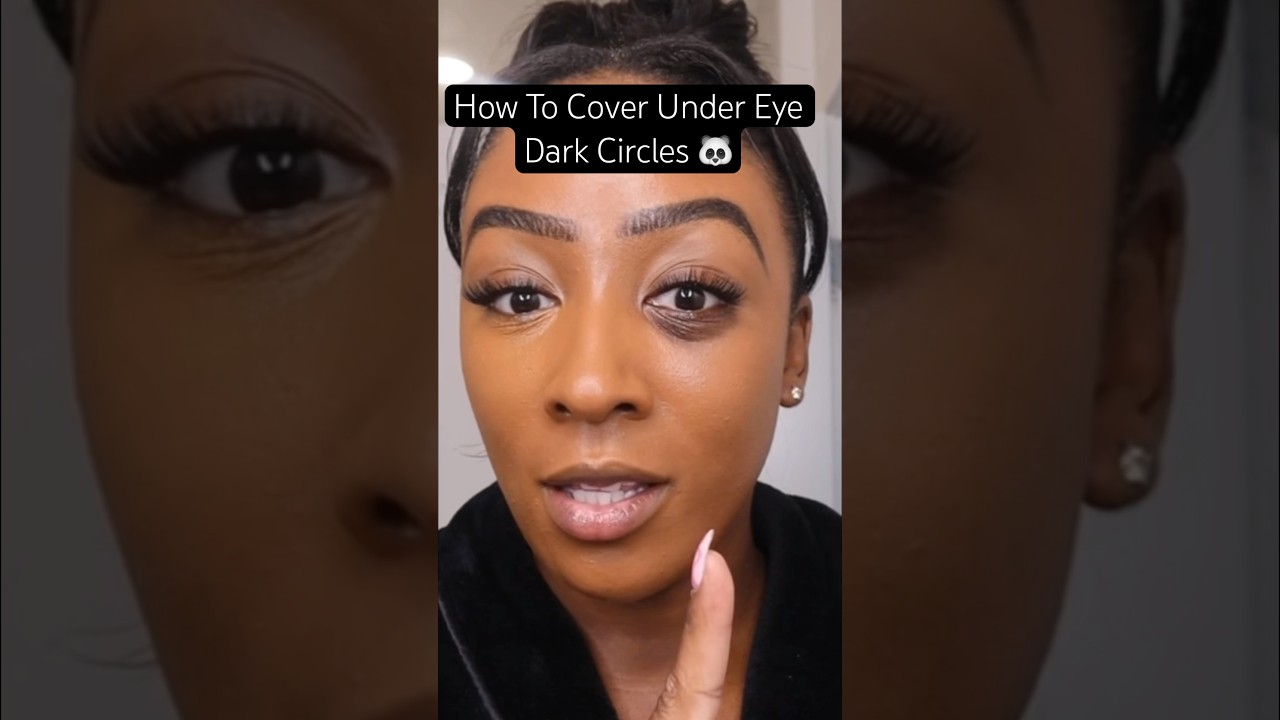 How to cover under eye dark circles 🐼#darkcircles #darkcirclesundereyes #undereyedarkcircles