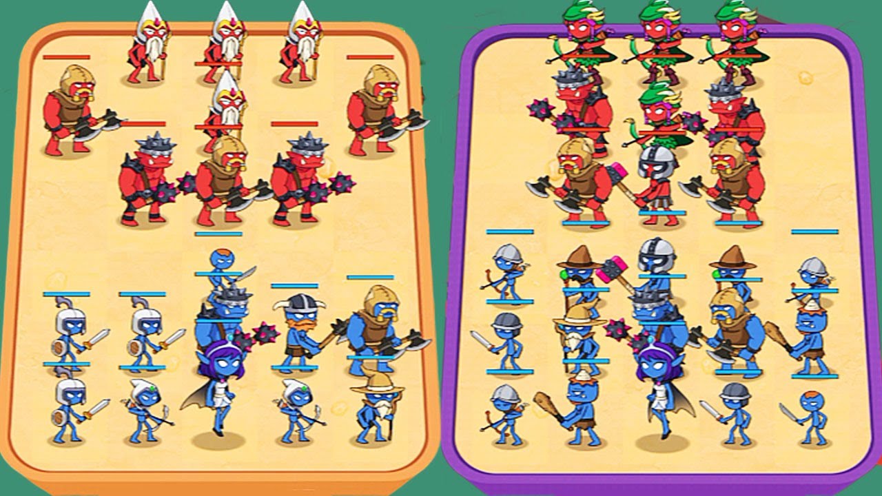 Merge Stickman  - Stick War #10 - Android Gameplay
