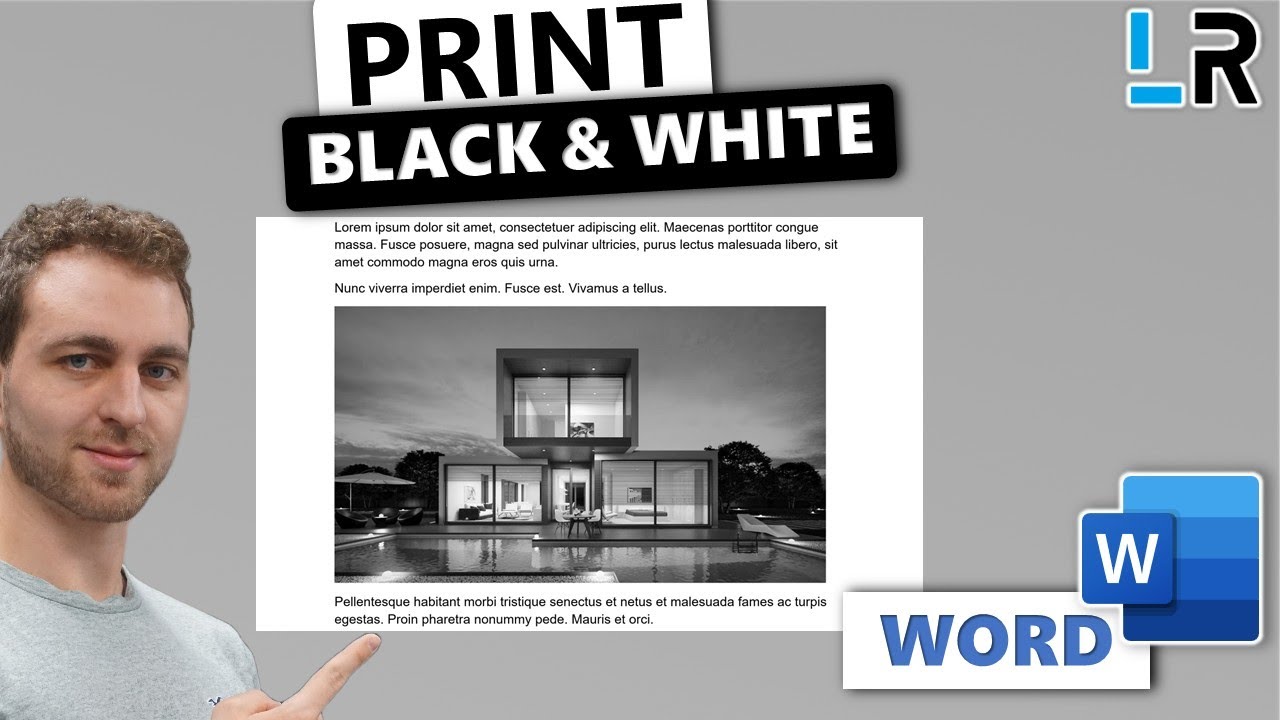 How to Print Black and White in Word - 1 MINUTE