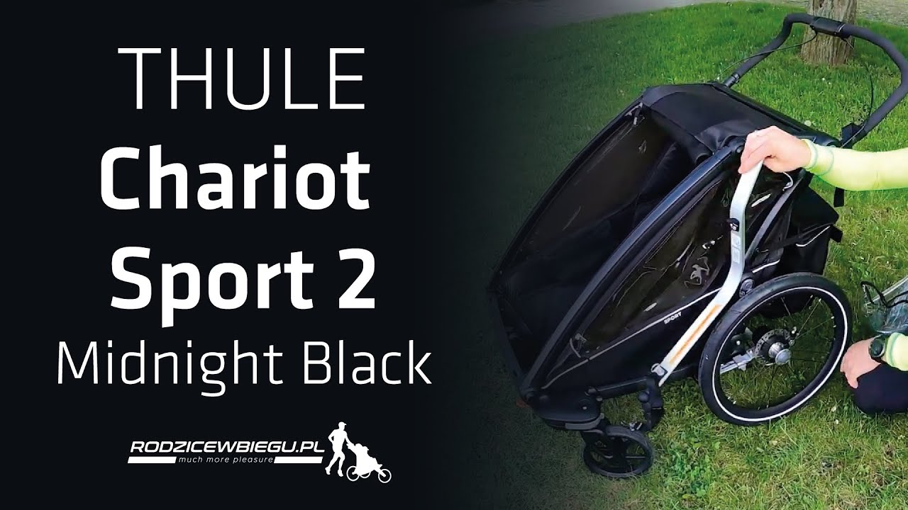 Thule Chariot Sport 2 / Midnight Black | przyczepka rowerowa