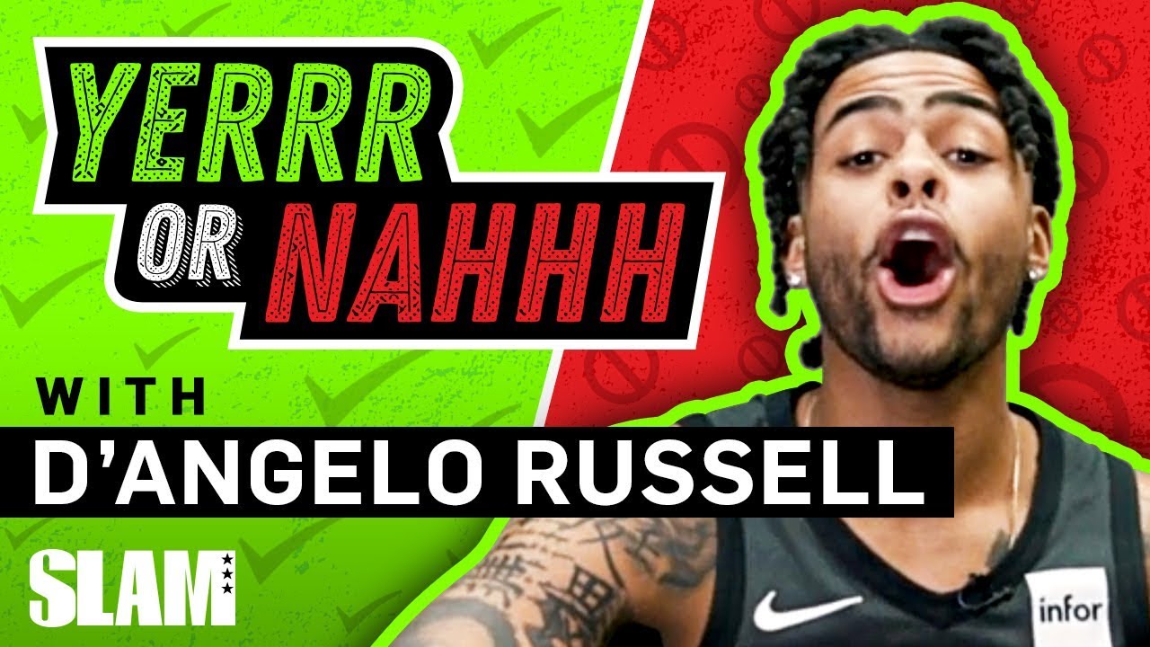 D’Angelo Russell’s 2K Rating got him COMPETITIVE, has 🔥 for Karl-Anthony Towns | SLAM YERRR or NAHHH