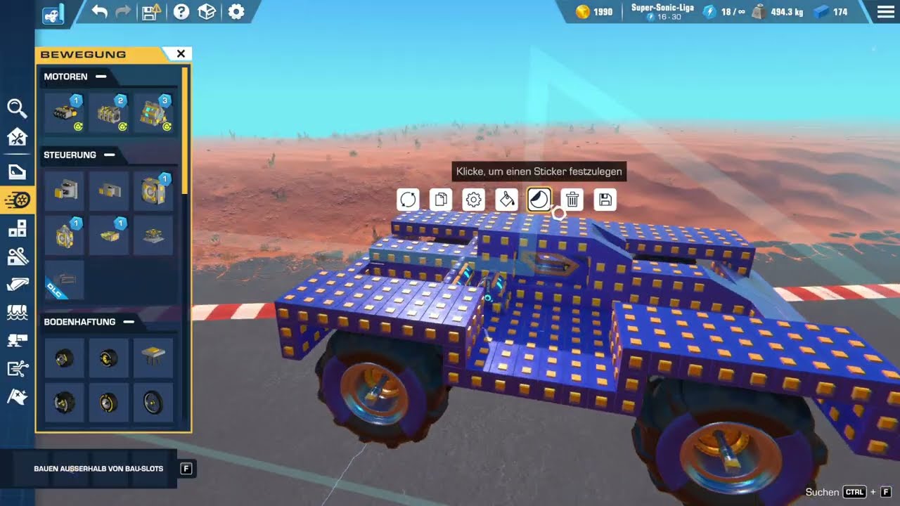 Buzzi spielt Trailmakers: Bau eines Monstertrucks