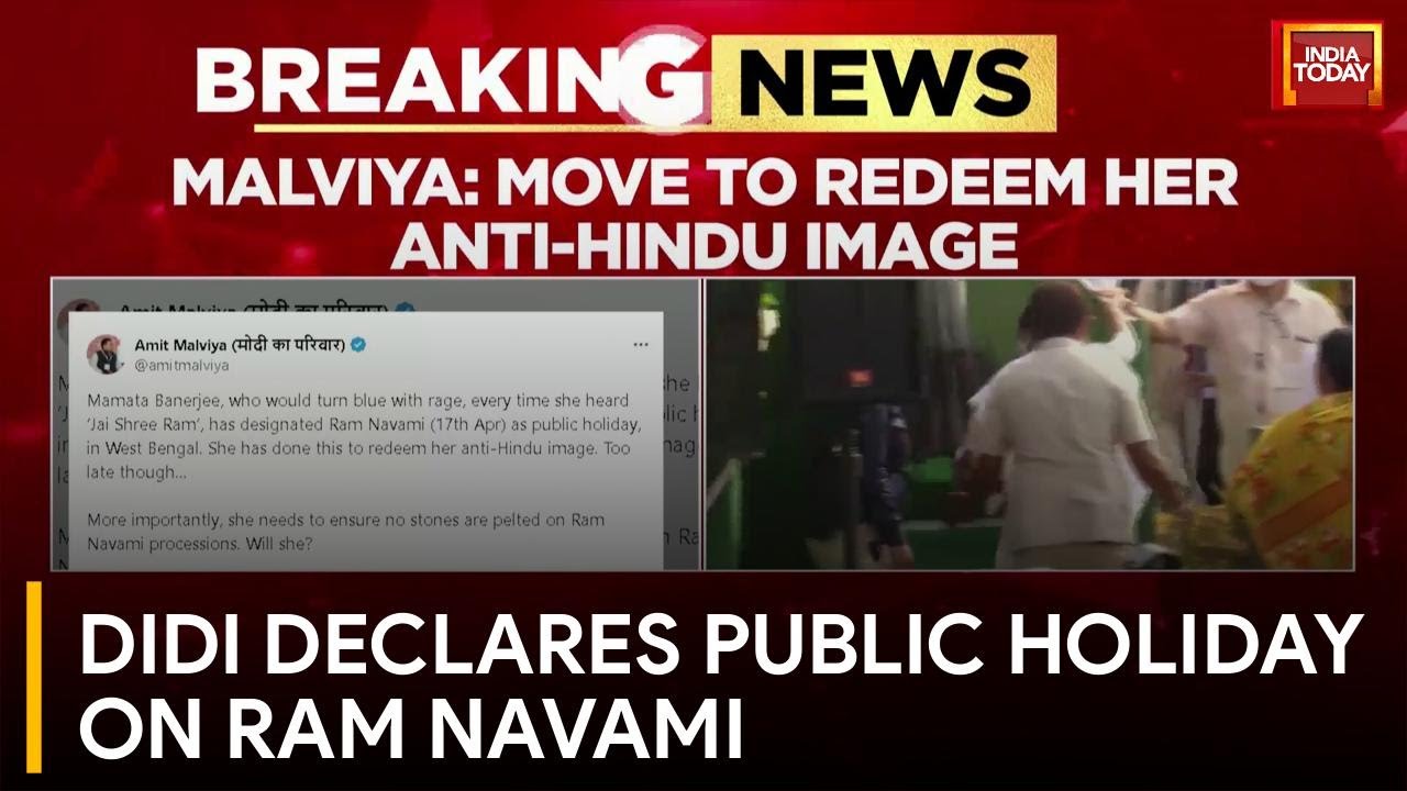 Mamata Banerjee declares public holiday on Ram Navami | West Bengal News | India Today