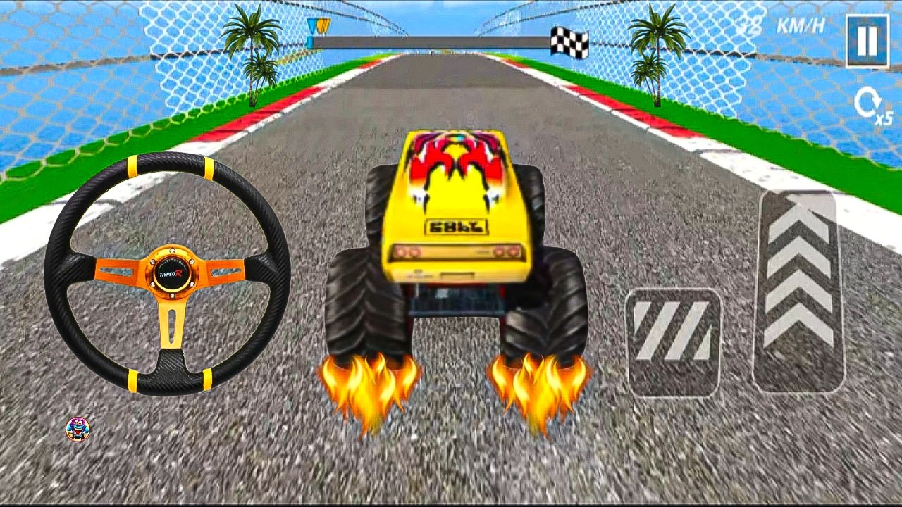 Car driving - Monster Truck -Impossible Car Driving - Android game Ep-345