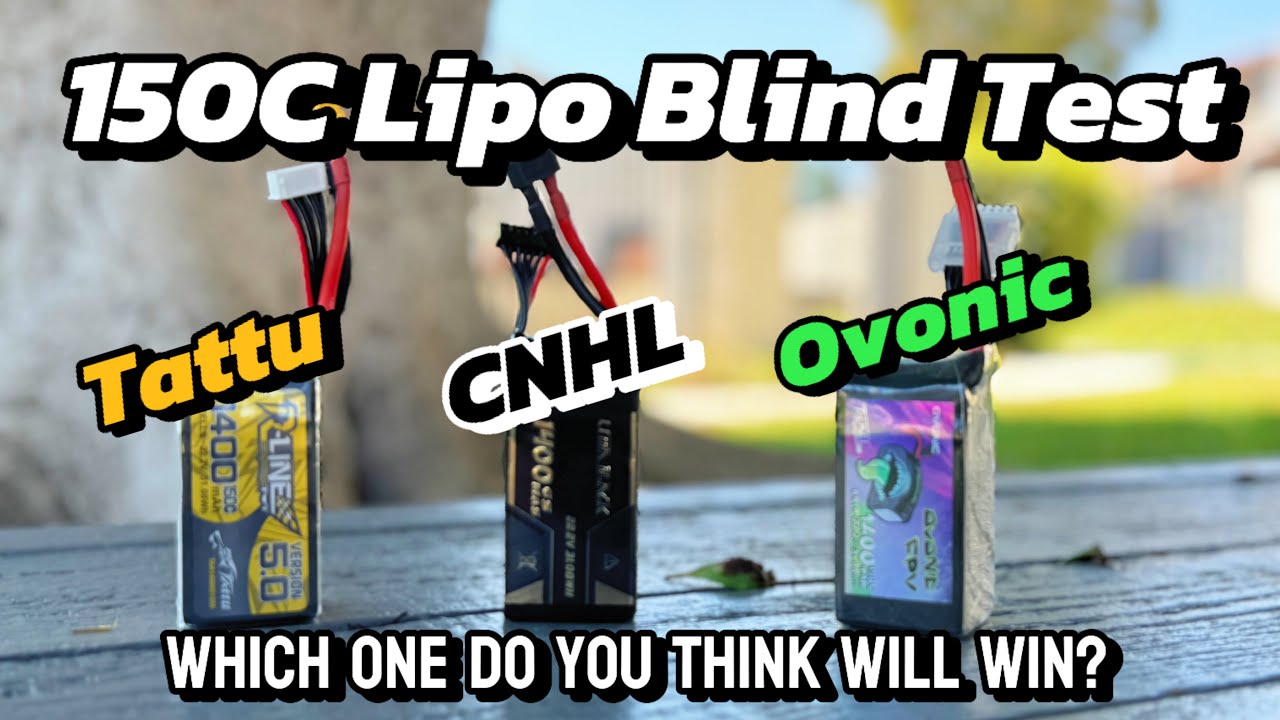 Tattu vs CNHL vs Ovonic | Which one is the best LIPO? | Blind Test