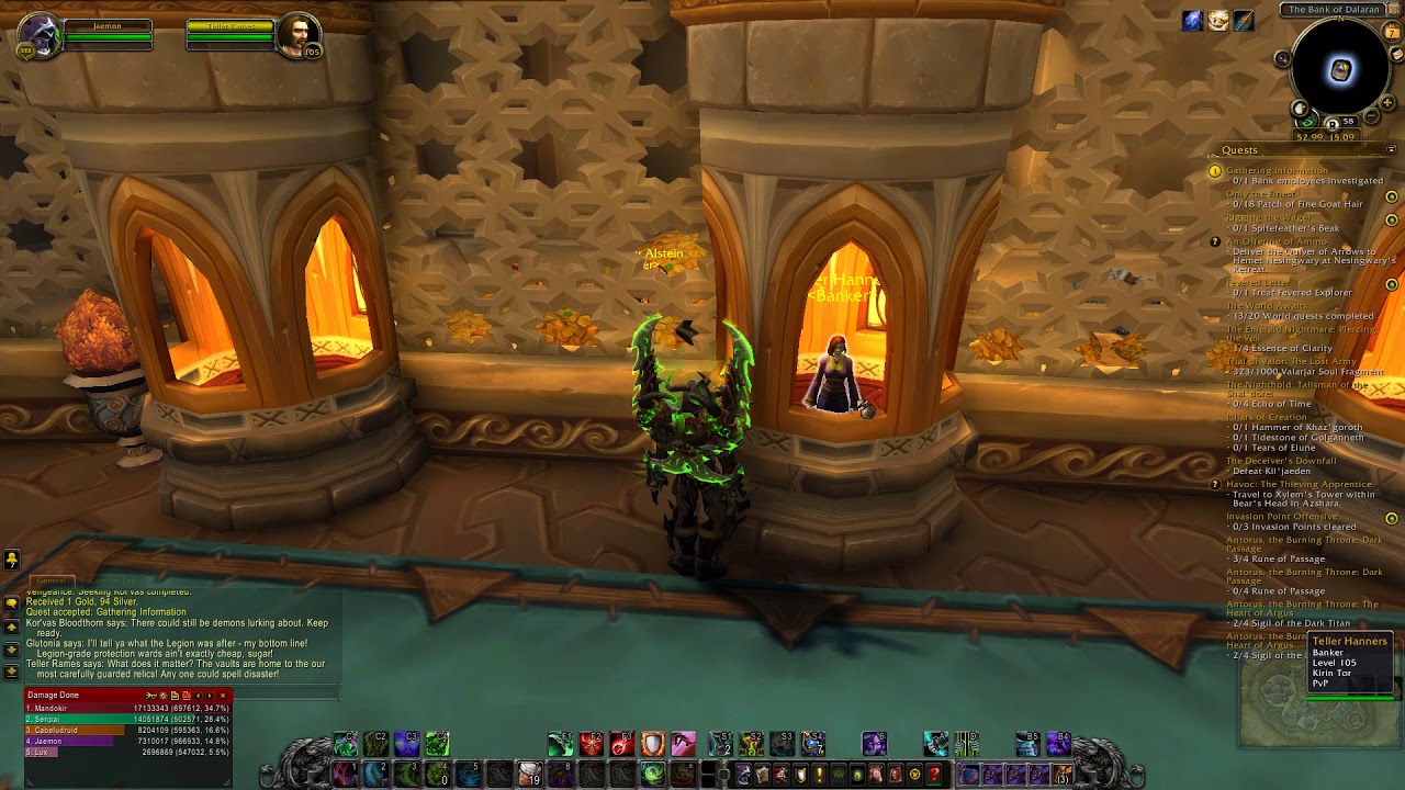 WoW Legion - Gathering Information (Mage Tower Quest)