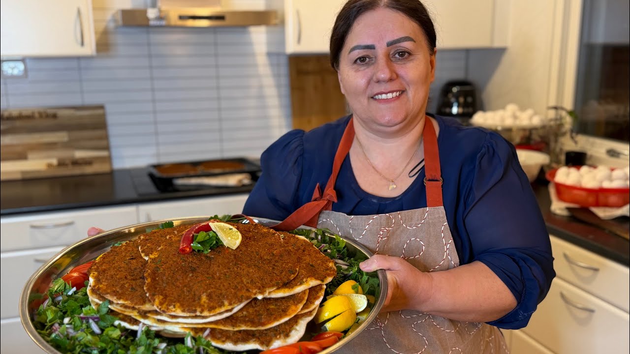 Making delicious lahmacun pizza | Sazkardni lahmacun 