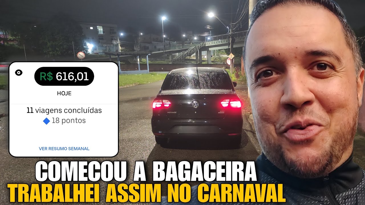 R$ 616 NA UBER EM PLENO CARNAVAL / ESSA FOI MINHA ESTRATÉGIA 